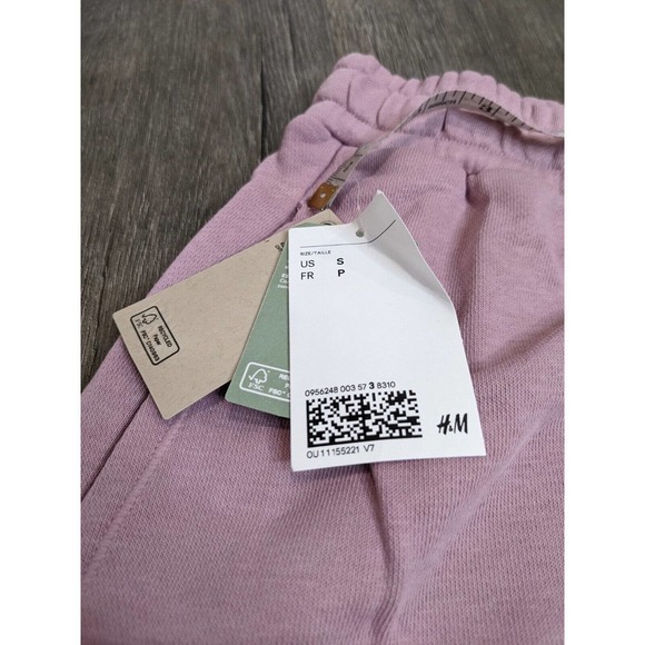 NWT H&M Sport Active Sweat Shorts Size Small Women's Pink - Picture 4 of 7